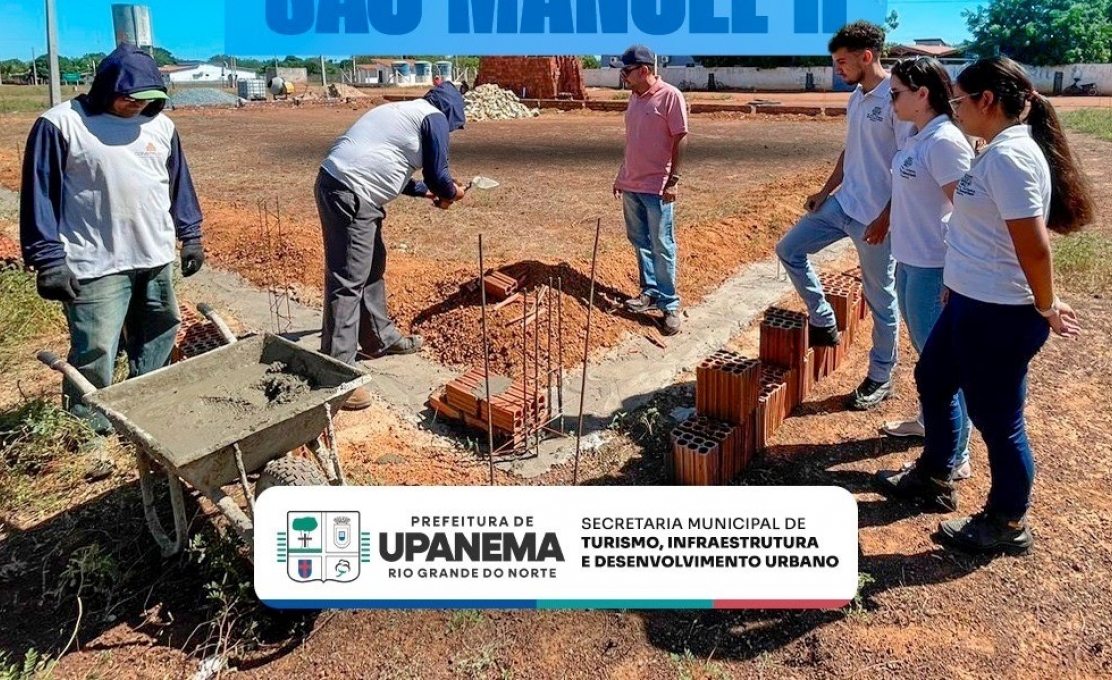 Prefeitura de Upanema inicia construção da praça pública no Projeto de Assen...