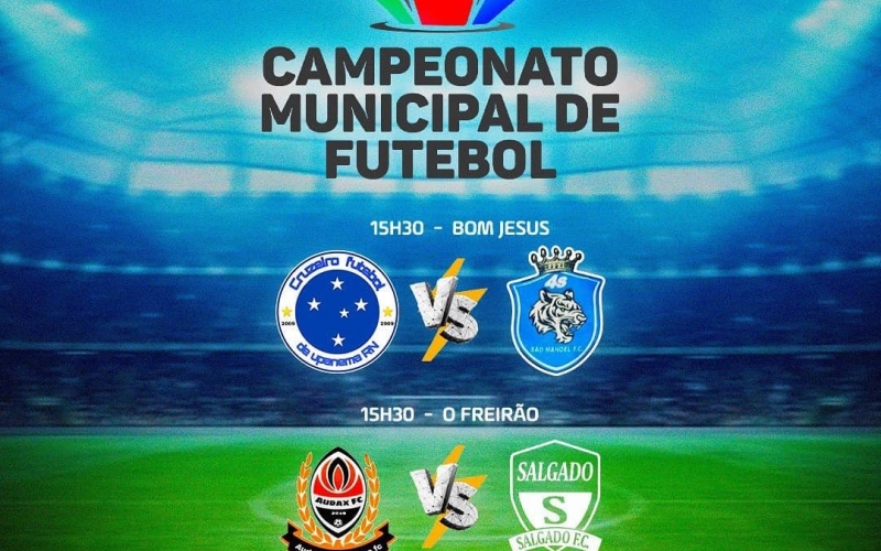 Mais cinco jogos movimentam o Campeonato Municipal de Futebol 2022 neste final de semana.