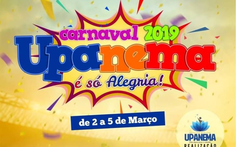 Ricardo Chaves e Municipal Santos são as principais atrações do Carnaval de Upanema 2019