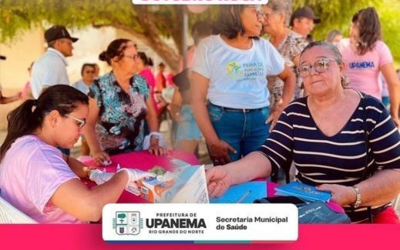 Prefeitura de Upanema disponibiliza vários serviços na feira livre na abertura da campanha Outubro Rosa