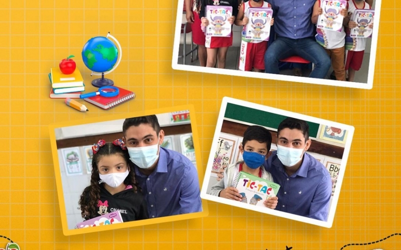 Prefeito Renan inicia entrega de mais de 300 livros da Educação Infantil