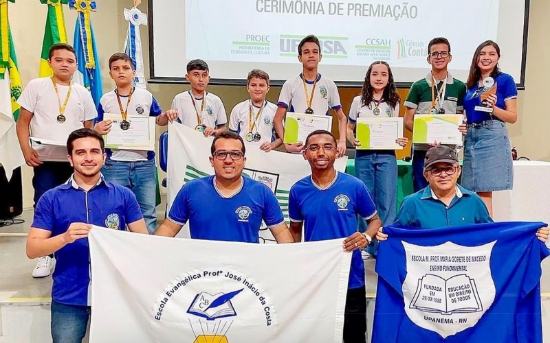 Alunos da Escola Municipal Professora Maria Gorete conquistam três medalhas na IV Olimpíada Brasileira de Educação Finan