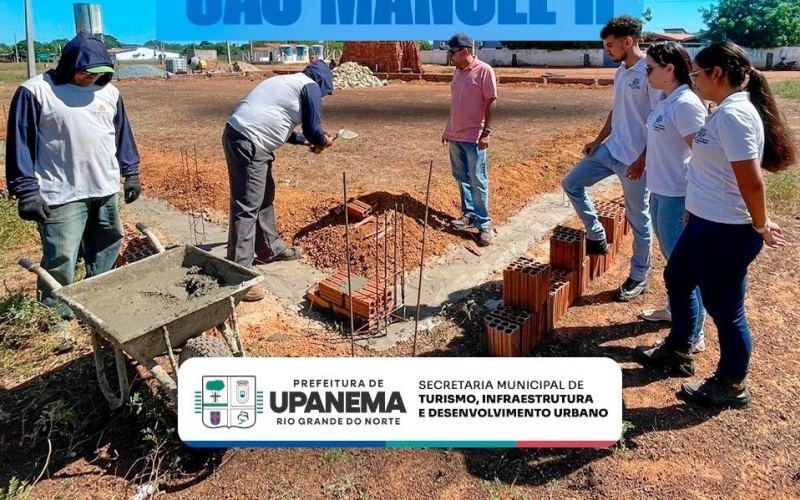 Prefeitura de Upanema inicia construção da praça pública no Projeto de Assentamento São Manoel II