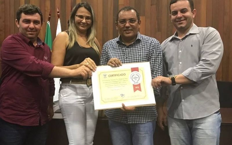 Prefeito Luiz Jairo recebe o selo Diamente do Tribunal de Justiça pelo segundo ano seguido