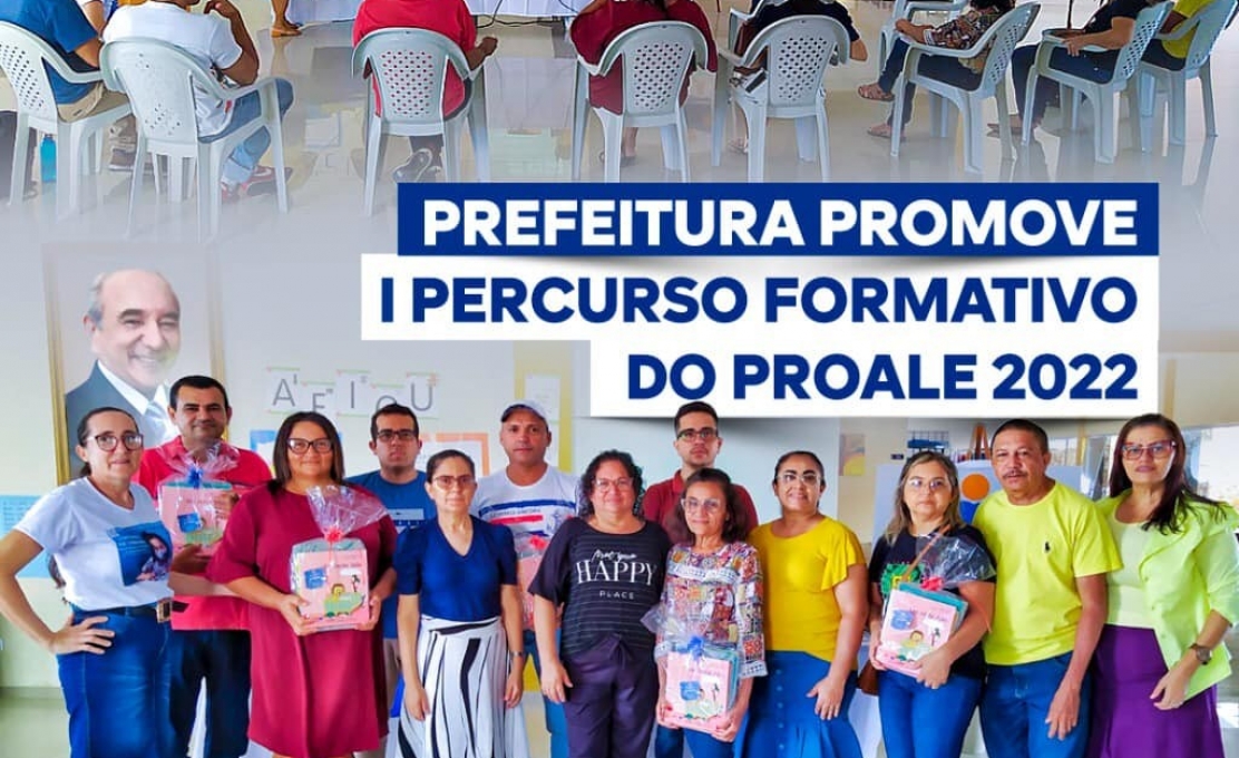 Prefeitura promove I Percurso Formativo do PROALE 2022