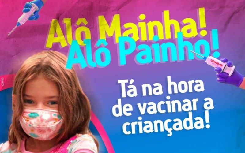 Prefeitura de Upanema inicia vacinação de crianças contra a Covid-19 nesta terça-feira (18)
