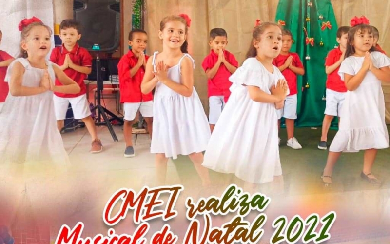 CMEI realiza Musical de Natal 2021