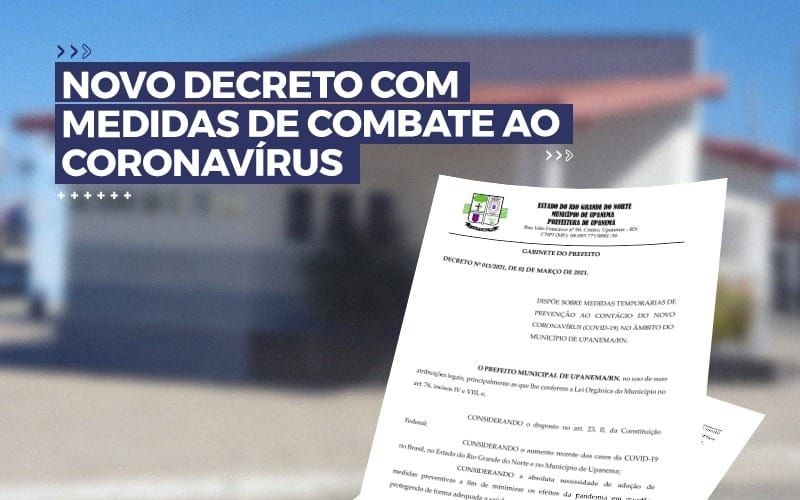 Após reunião do Comitê Covid-19, Prefeitura publica novo decreto com medidas de combate ao coronavírus