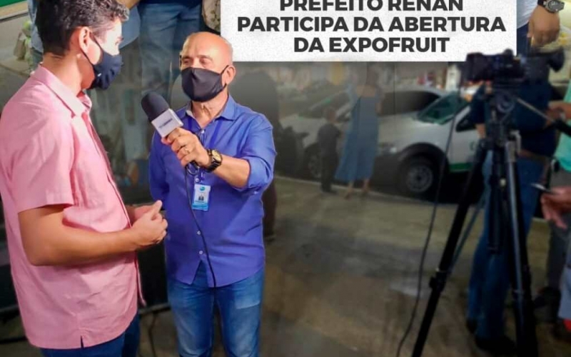 Prefeito Renan participa da abertura da Expofruit